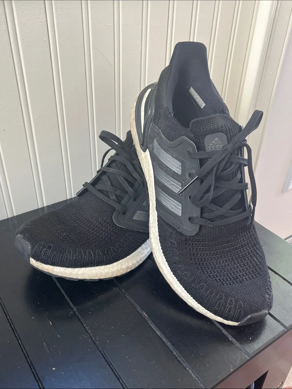 Adidas Black and White Ultraboost Size 10.5